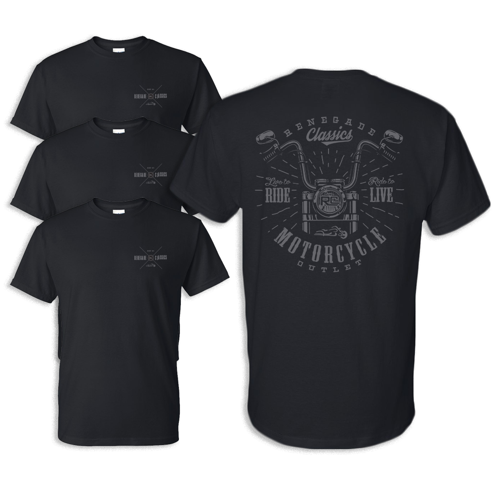 RC8001 Handlebar Tshirt  Thunderbird Speed Shop