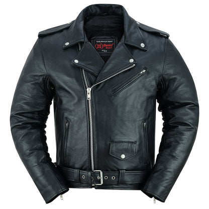 DS732 Men's Premium Classic Plain Side Police Style Jacket  Thunderbird Speed Shop