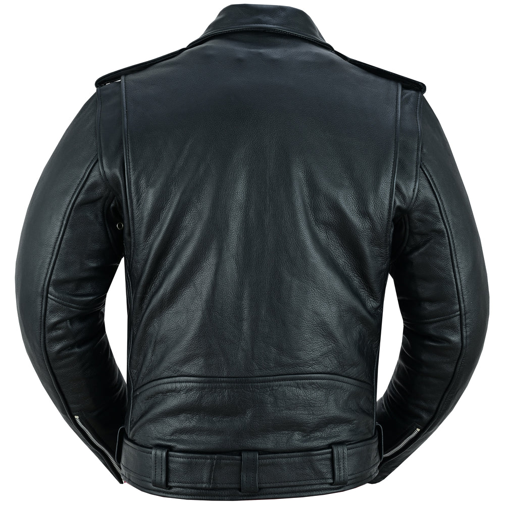 DS732 Men's Premium Classic Plain Side Police Style Jacket  Thunderbird Speed Shop