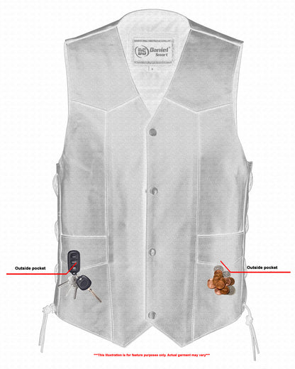 DS111 Traditional Single Back Panel Concealed Carry Vest  Thunderbird Speed Shop