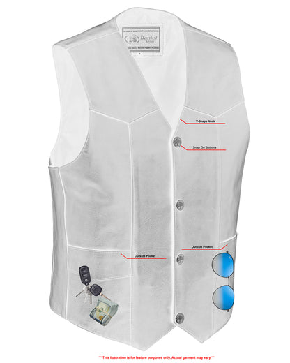 DS115 Men's Single Back Panel Concealed Carry Vest  Thunderbird Speed Shop