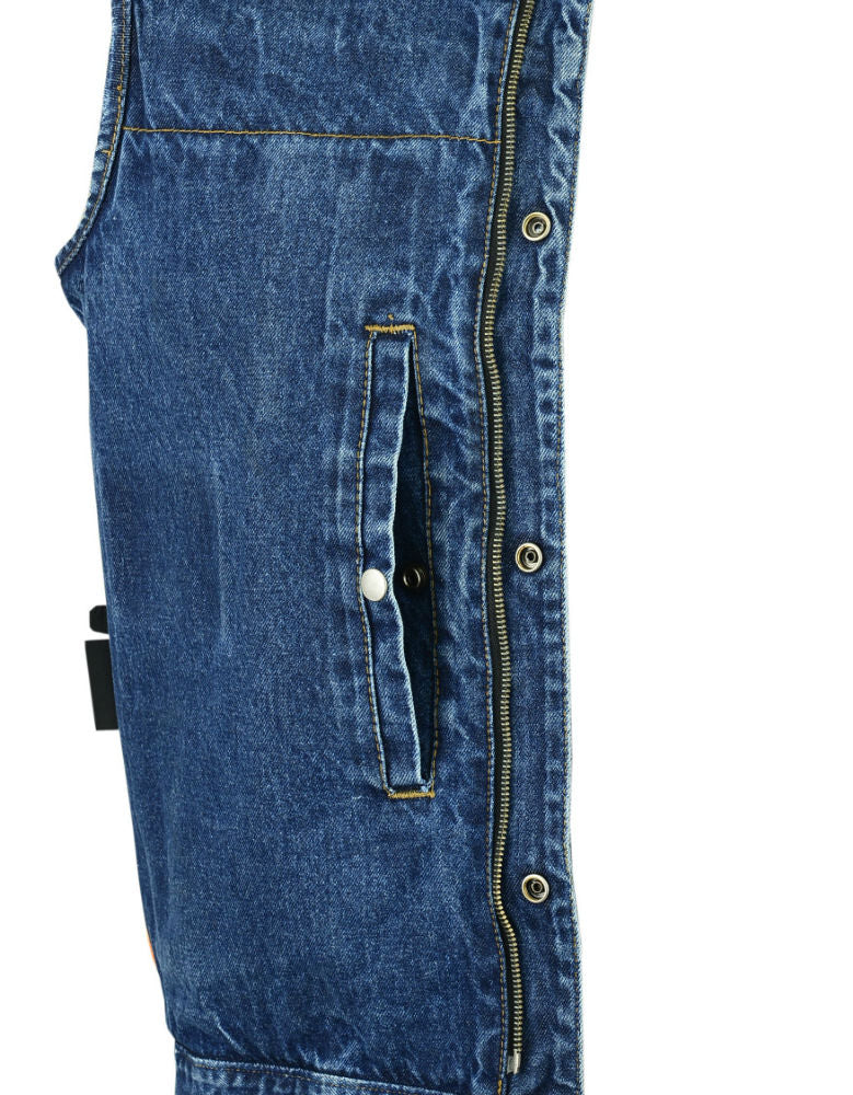 DM981BU Concealed Snaps, Denim Material, Hidden Zipper, w/o Collar  Thunderbird Speed Shop