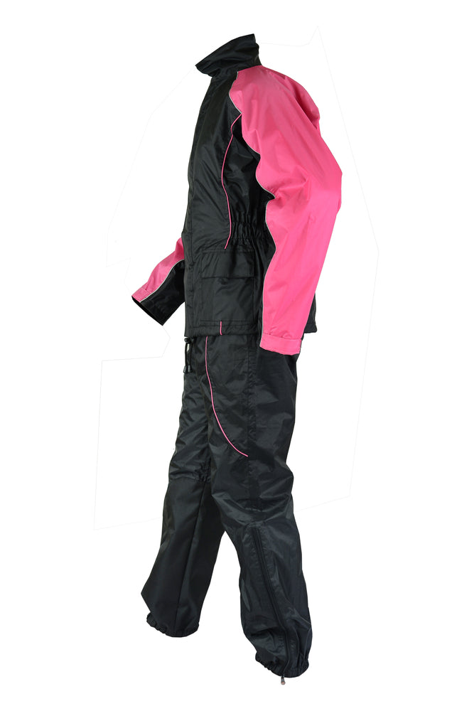 DS598PK Women's Rain Suit (Hot Pink)  Thunderbird Speed Shop