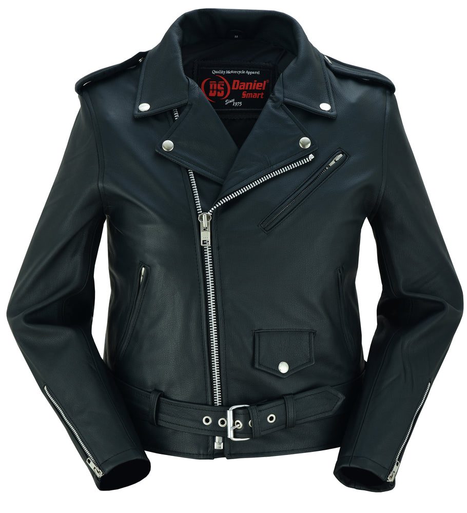 DS850 Women's Classic Plain Side Fitted M/C Style Jacket  Thunderbird Speed Shop