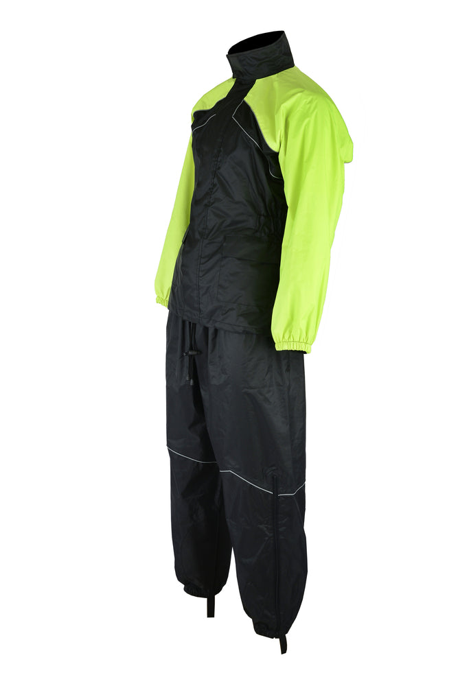 DS592HV Rain Suit (Hi-Viz Yellow)  Thunderbird Speed Shop