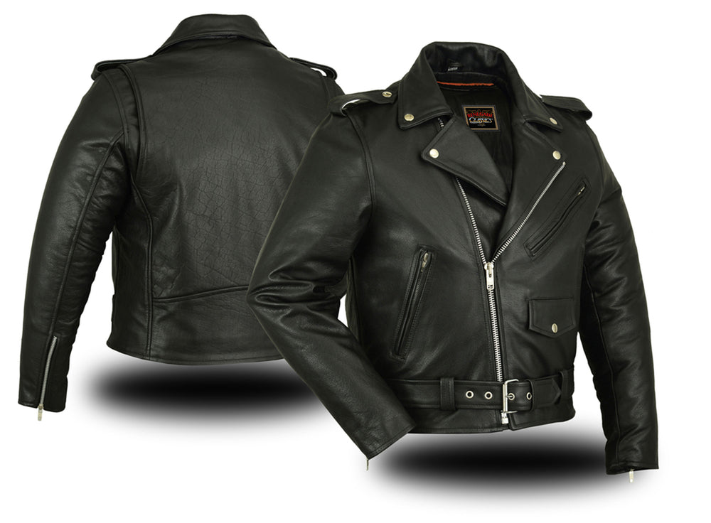 RC730 Men's Classic Plain Side Police Style Jacket  Thunderbird Speed Shop