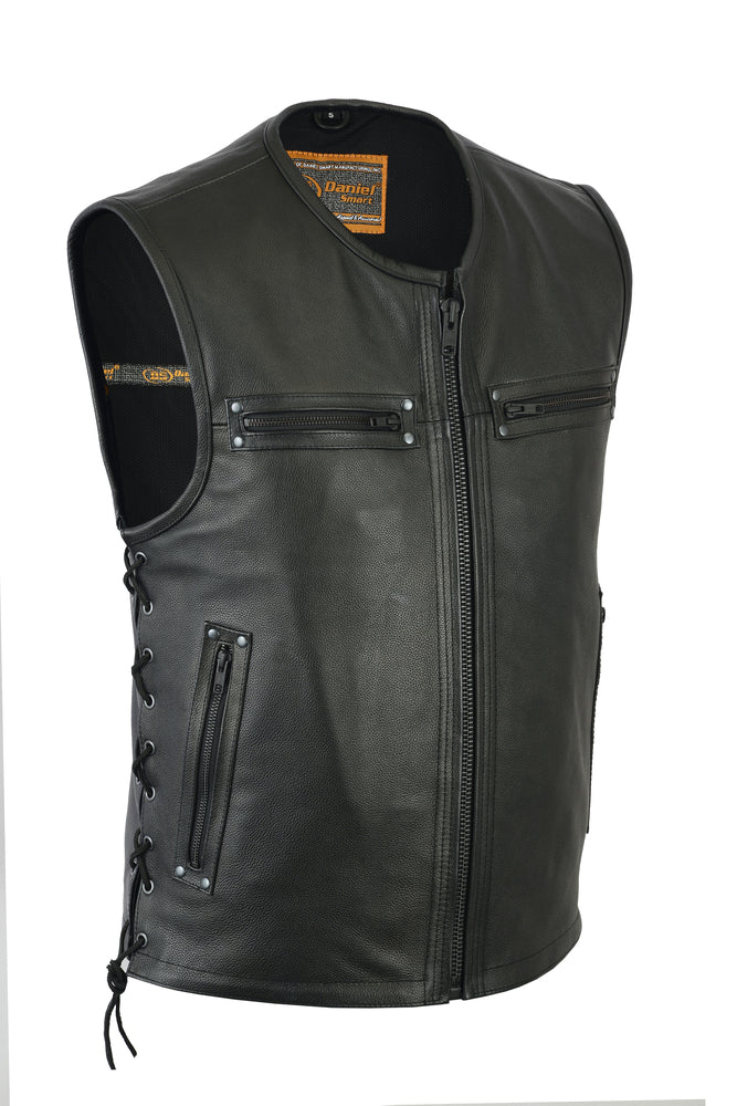 DS146 Men's Zipper Front Single Back Panel Concealed Carry Vest  Thunderbird Speed Shop