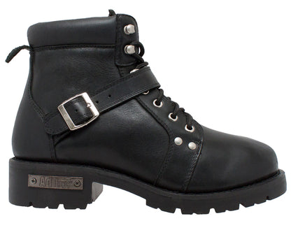 9143 Men's YKK Zipper Biker Boot-Black  Thunderbird Speed Shop