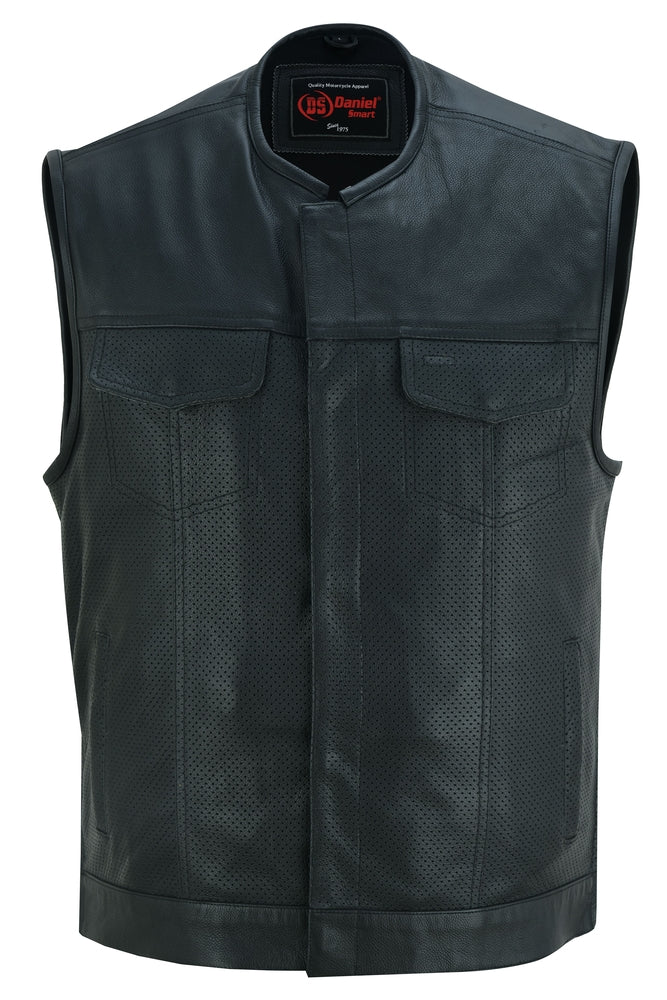 DS183 Men's Premium Perforated Single Back Panel Concealment Vest W/O  Thunderbird Speed Shop