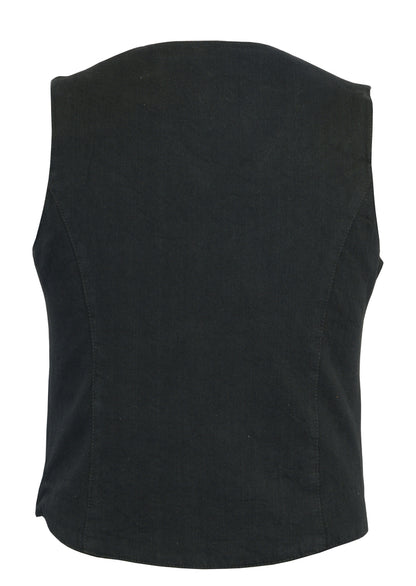 DM951 Women's Denim Classic Plain Sides Vest  Thunderbird Speed Shop