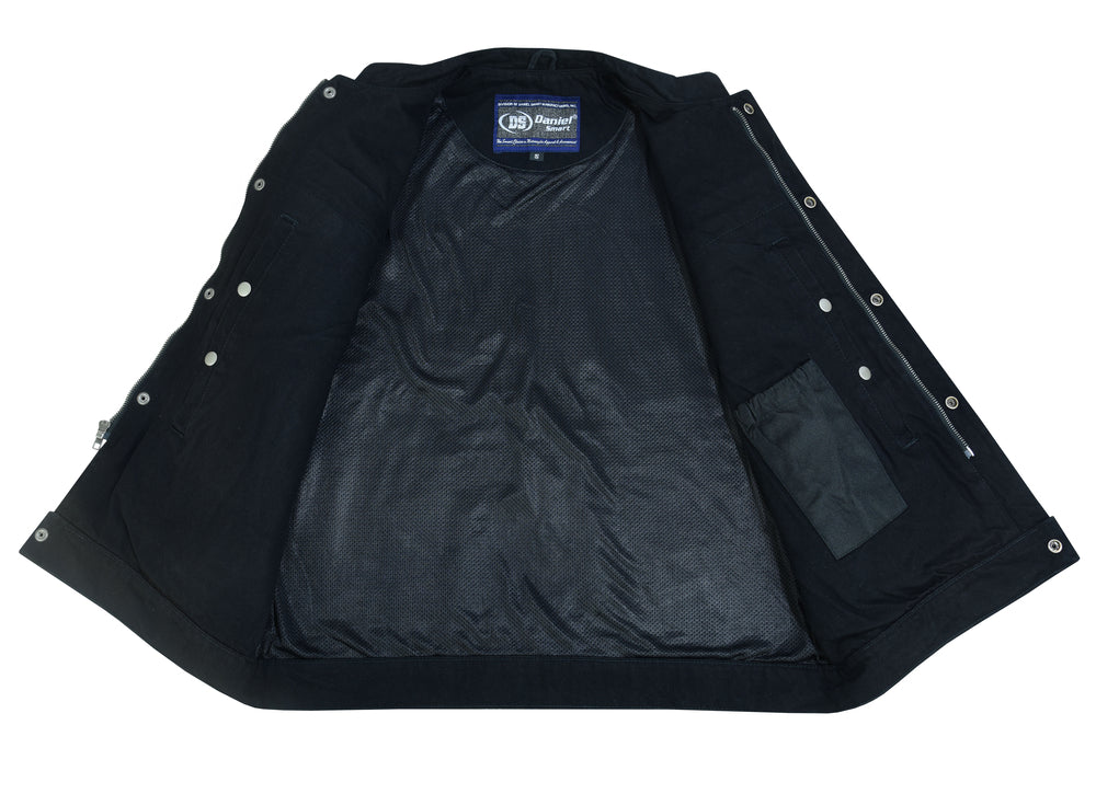 DM989BK Concealed Snap Closure, Denim Material, Scoop Collar & Hidden  Thunderbird Speed Shop