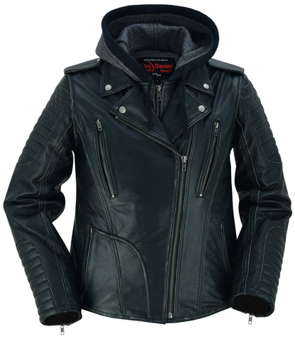 DS877 Women's M/C Jacket with Rub-Off Finish  Thunderbird Speed Shop