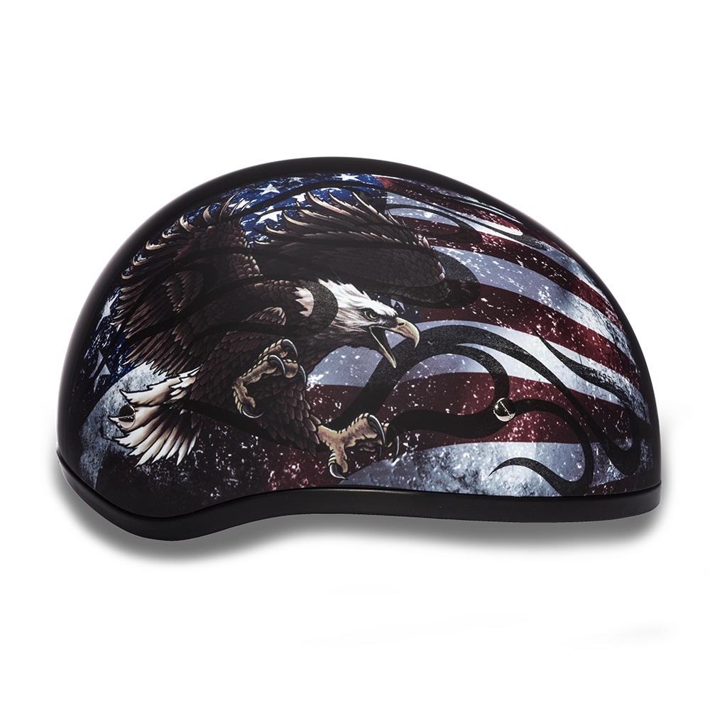 D6-USA D.O.T. DAYTONA SKULL CAP - W/ USA  Thunderbird Speed Shop