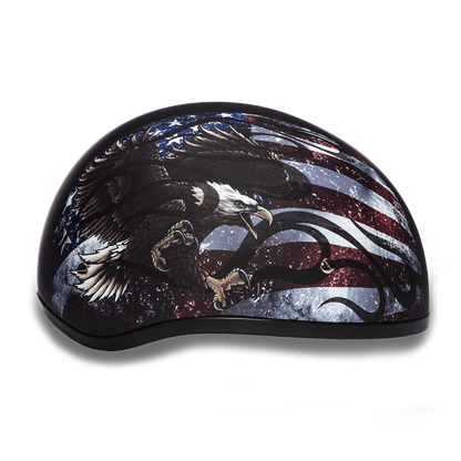 D6-USA D.O.T. DAYTONA SKULL CAP - W/ USA  Thunderbird Speed Shop