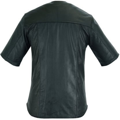 DS775 Leather Baseball Motorcycle Shirt  Thunderbird Speed Shop