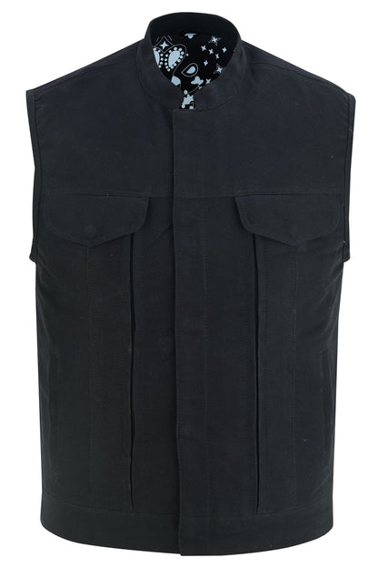 DS909 Men's Modern Utility Style Canvas Vest  Thunderbird Speed Shop