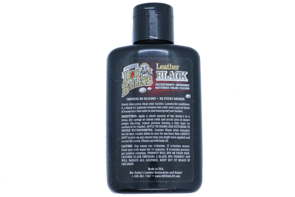 DBailey Doc Bailey's Leather Black Redye and Waterproof  Thunderbird Speed Shop