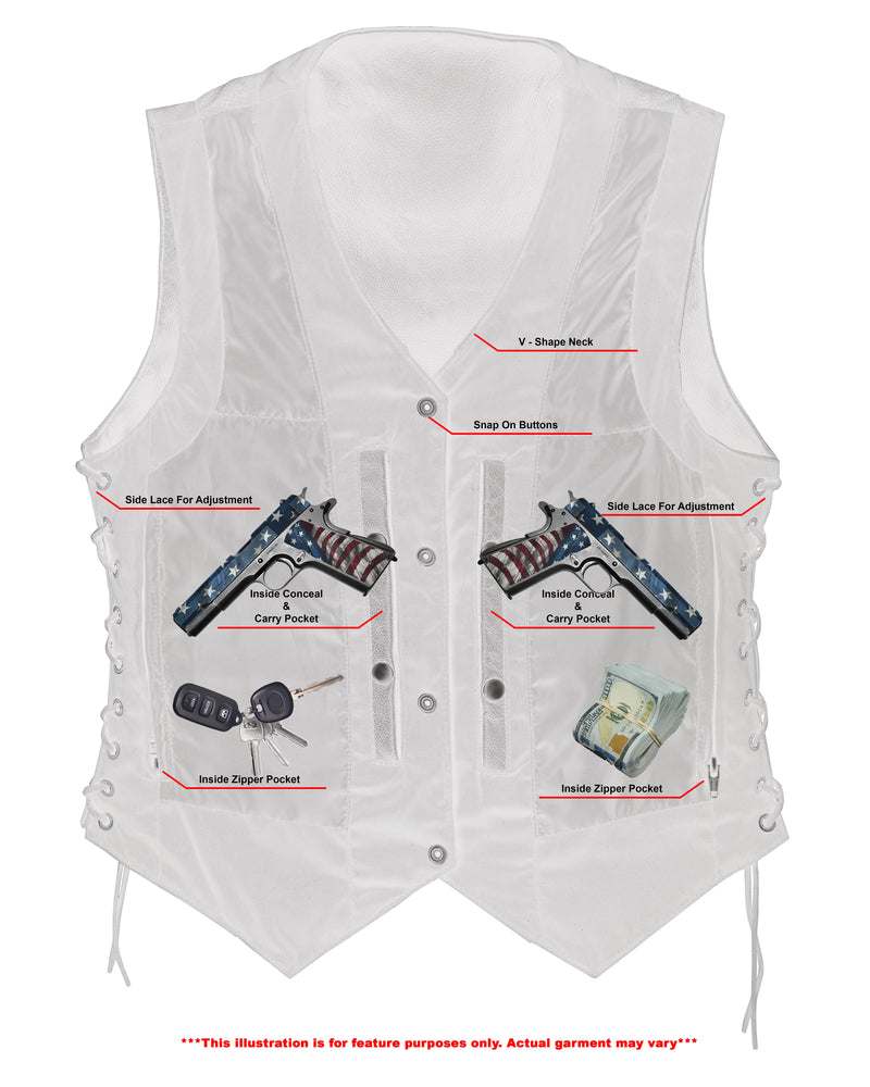 DS201  Women's 6 Pocket Utility Vest  Thunderbird Speed Shop