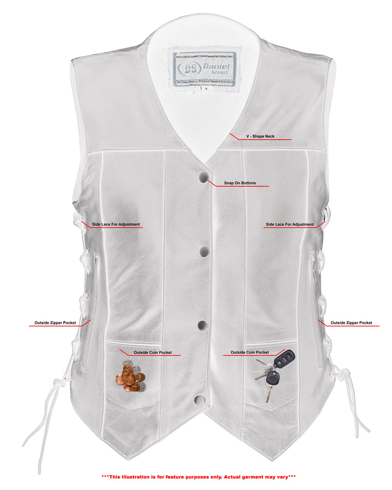 DS201  Women's 6 Pocket Utility Vest  Thunderbird Speed Shop