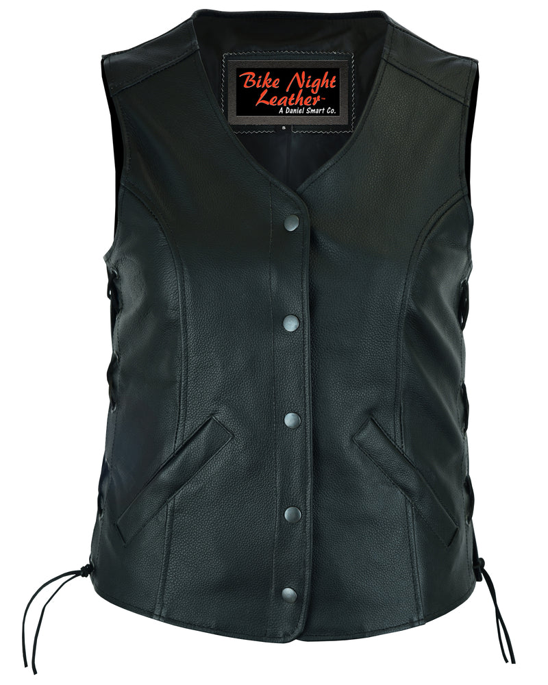 DS206 Women's Stylish Longer Body &frac34; Vest - Side Laces  Thunderbird Speed Shop