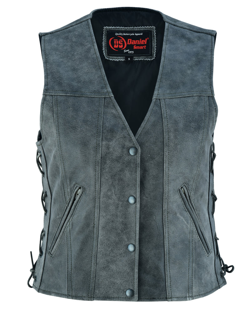 DS205V Women's Gray Single Back Panel Concealed Carry Vest  Thunderbird Speed Shop