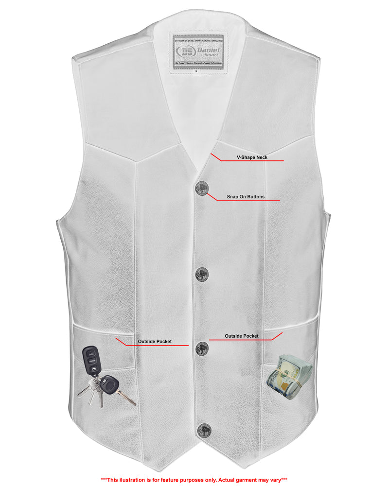 DS115 Men's Single Back Panel Concealed Carry Vest  Thunderbird Speed Shop