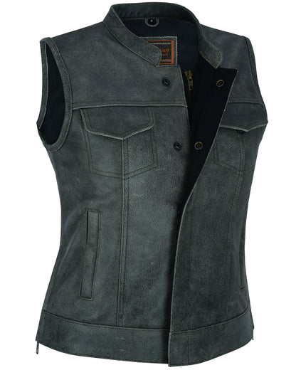 DS229  Women's Premium Single Back Panel Concealment Vest - GRAY  Thunderbird Speed Shop