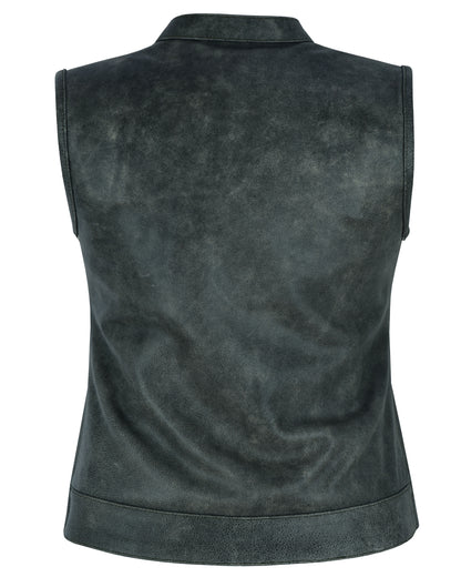 DS229  Women's Premium Single Back Panel Concealment Vest - GRAY  Thunderbird Speed Shop