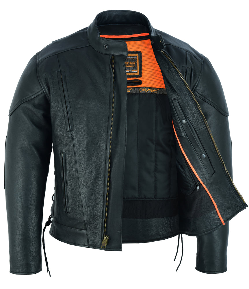 DS777 Men's Vented M/C Jacket Side Laces  Thunderbird Speed Shop