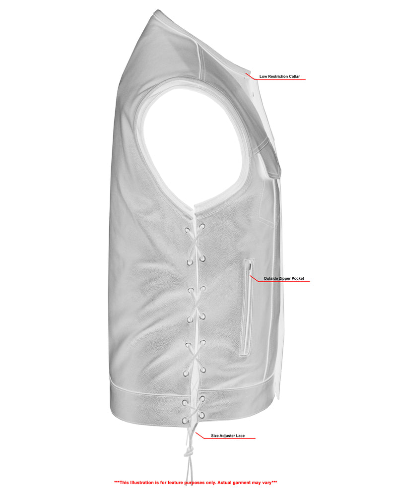 DS178 Upgraded Style Gun Pockets, Hidden 10" Gun Metal Zipper  Thunderbird Speed Shop