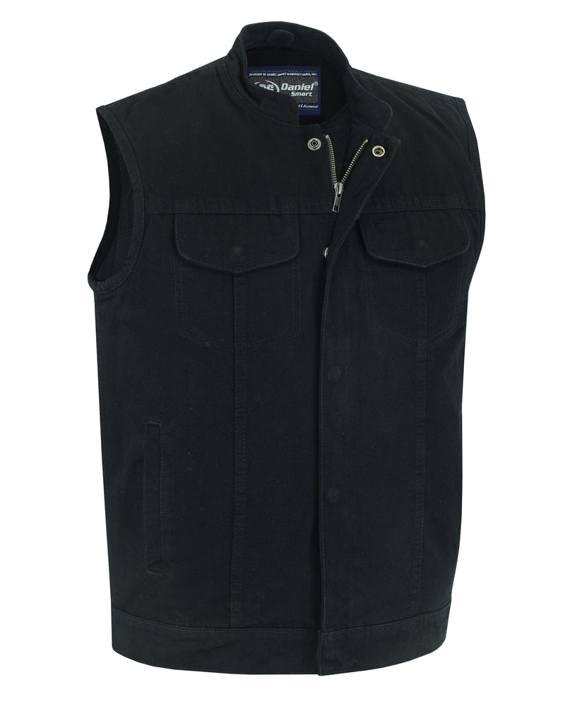 DM989BK Concealed Snap Closure, Denim Material, Scoop Collar & Hidden  Thunderbird Speed Shop