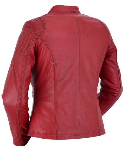 DS5501 Cabernet - Women's Fashion Leather Jacket  Thunderbird Speed Shop