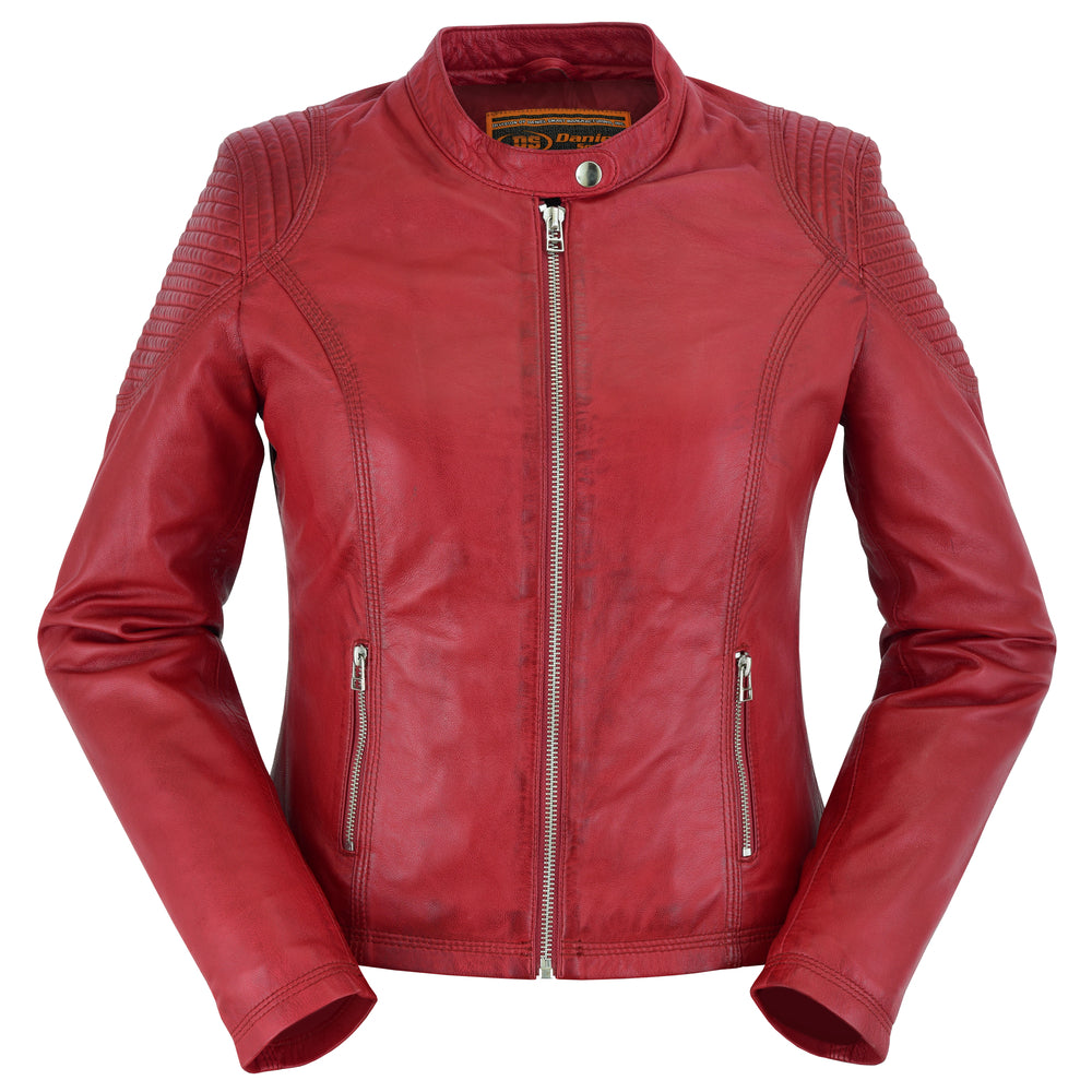 DS5501 Cabernet - Women's Fashion Leather Jacket  Thunderbird Speed Shop