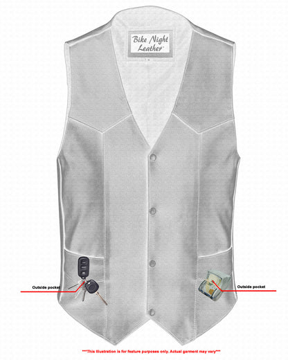 DS104 Men's Plain Side Economy Vest  Thunderbird Speed Shop