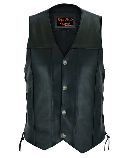 DS142 Men's Single Back Panel Concealed Carry Vest (Buffalo Nickel He  Thunderbird Speed Shop