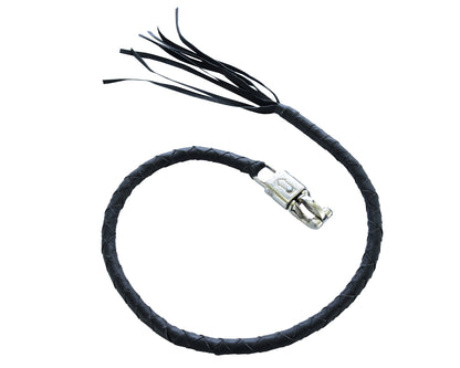 GBW201 Leather Biker Whip - Black  Thunderbird Speed Shop