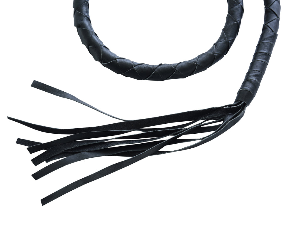 GBW201 Leather Biker Whip - Black  Thunderbird Speed Shop