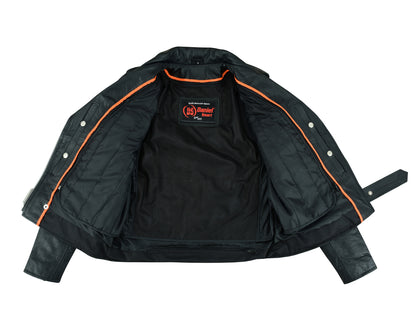 DS831 Women's Classic Side Lace Police Style M/C Jacket  Thunderbird Speed Shop