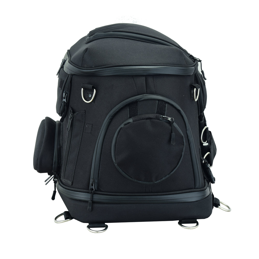 DS388 Daniel Smart Black Heavy Duty Textile Motorcycle Pet Carrier Si  Thunderbird Speed Shop